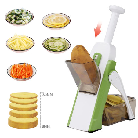 Vegetable Cutter Food Chopper Dicer Fruit French Fry SS 420 ABS ASMandoline Slicer Kitchen AccessoriesHome Gadgets JS001