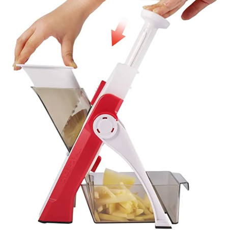 Vegetable Cutter Food Chopper Dicer Fruit French Fry SS 420 ABS ASMandoline Slicer Kitchen AccessoriesHome Gadgets JS001