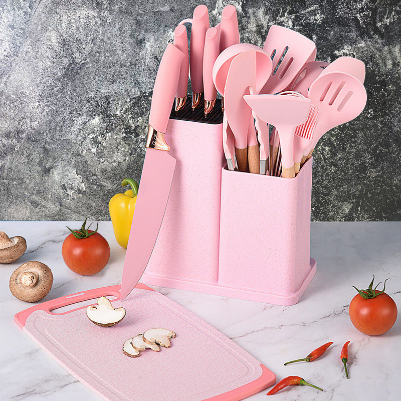 Silicone Kitchenware 19 Piece Set Nonstick Silicone Spatula