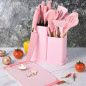 Silicone Kitchenware 19 Piece Set Nonstick Silicone Spatula