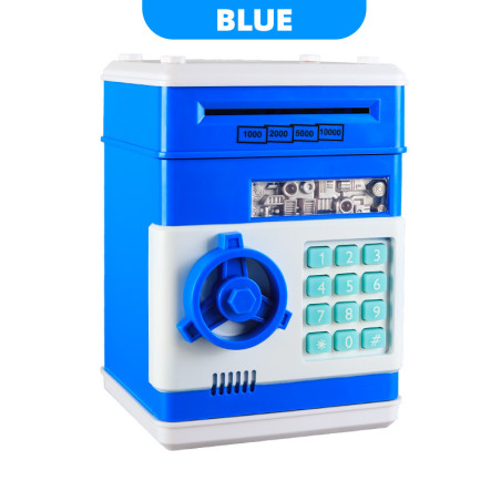 Childrens Miniature Safe Deposit Box Hotel Antitheft Password Coin Saving Canister Fingerprint Recognition Security Storage