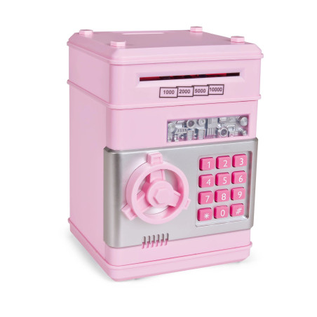 Childrens Miniature Safe Deposit Box Hotel Antitheft Password Coin Saving Canister Fingerprint Recognition Security Storage