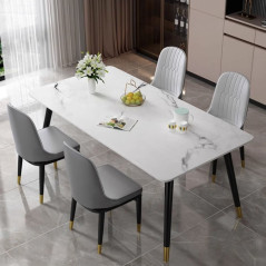 Rock Board Dining Table Household Dining Table And Chair