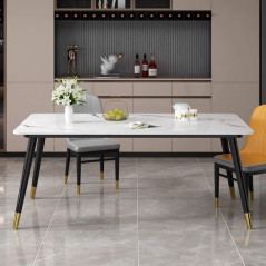 Rock Board Dining Table Household Dining Table And Chair