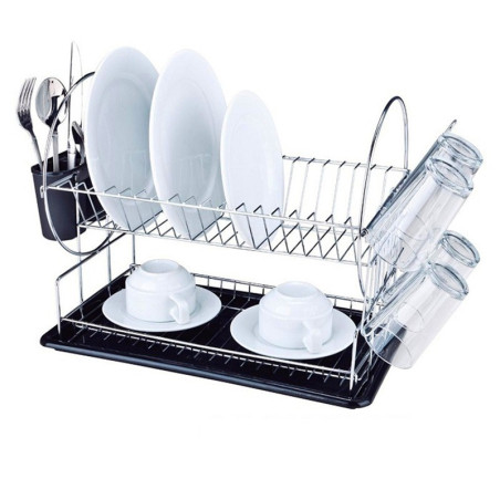 a Generation Of Hair Kitchen Counter Draining Board Tableware Drying Rack Tray Multifunctional Tableware Draining Rack Bowl