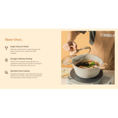 Nonstick Pot Marble Rice White Set Pot Die Casting Pot Aluminum Pot Highgrade Cookware