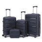 PP Zipper Box Foreign Trade Set Three Sets Four Trolley
