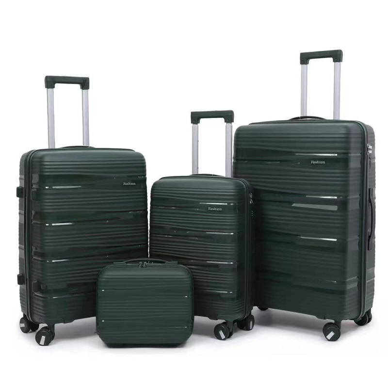 PP Zipper Box Foreign Trade Set Three Sets Four Trolley