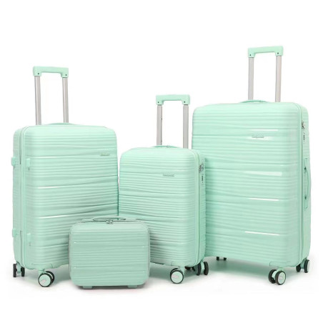 PP Zipper Box Foreign Trade Set Three Sets Four Trolley
