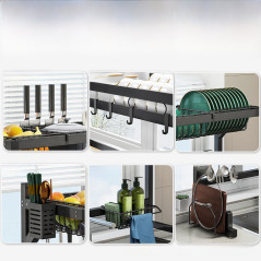 Stainless Steel Kitchen Sink Rack Countertop Multifunctional Dish Rack Dish Rack Dish Rack Dish Storage Rack For Sink