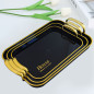 Fruit Plate Plastic Tray Pet Coffee Restaurant Household Crystal Plate Tea Cup High Sense In Stock Factory Outlet