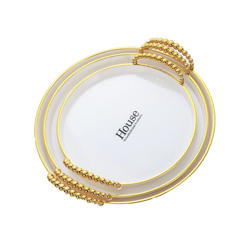 Fruit Plate Plastic Tray Pet Coffee Restaurant Household Crystal Plate Tea Cup High Sense In Stock Factory Outlet