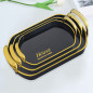Fruit Plate Plastic Tray Pet Coffee Restaurant Household Crystal Plate Tea Cup High Sense In Stock Factory Outlet
