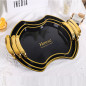 Fruit Plate Plastic Tray Pet Coffee Restaurant Household Crystal Plate Tea Cup High Sense In Stock Factory Outlet