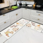 Cartoon Floor Mat Kitchen Carpet Simple Bathroom Doorway Household Long Foot Mat Entrance Mat Crystal Velvet Floor Mat