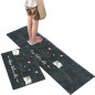 Cartoon Floor Mat Kitchen Carpet Simple Bathroom Doorway Household Long Foot Mat Entrance Mat Crystal Velvet Floor Mat